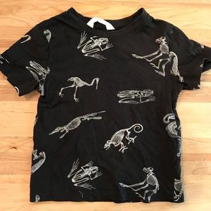 H&M Animal Skeleton print tee